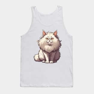 Cute Fluffy Cat Tank Top